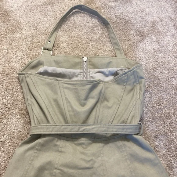 NICHOLAS Delilah Buckle Cotton Blend Twill Halter Dress. Price is firm! - Picture 10 of 16